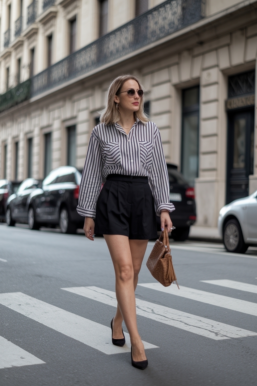 Outfits Con Falda Short Negra: Chic and Versatile Styles outfit idea