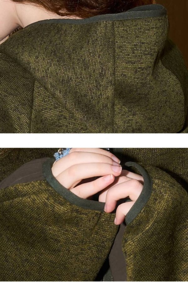 Oversized Fleece Zip-Up Jacket