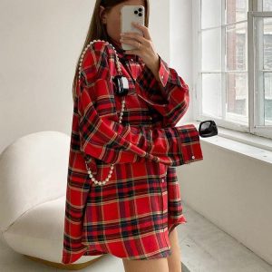 Oversized Plaid Shirt