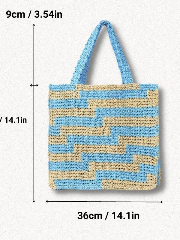 Paris Straw Beach Bag