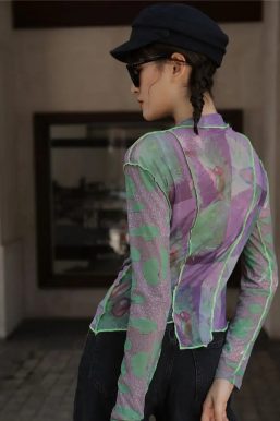 Patchwork Asymmetric Mesh Top