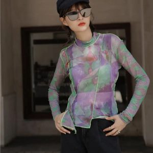 Patchwork Asymmetric Mesh Top