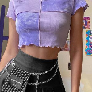 Patchwork Crop Top