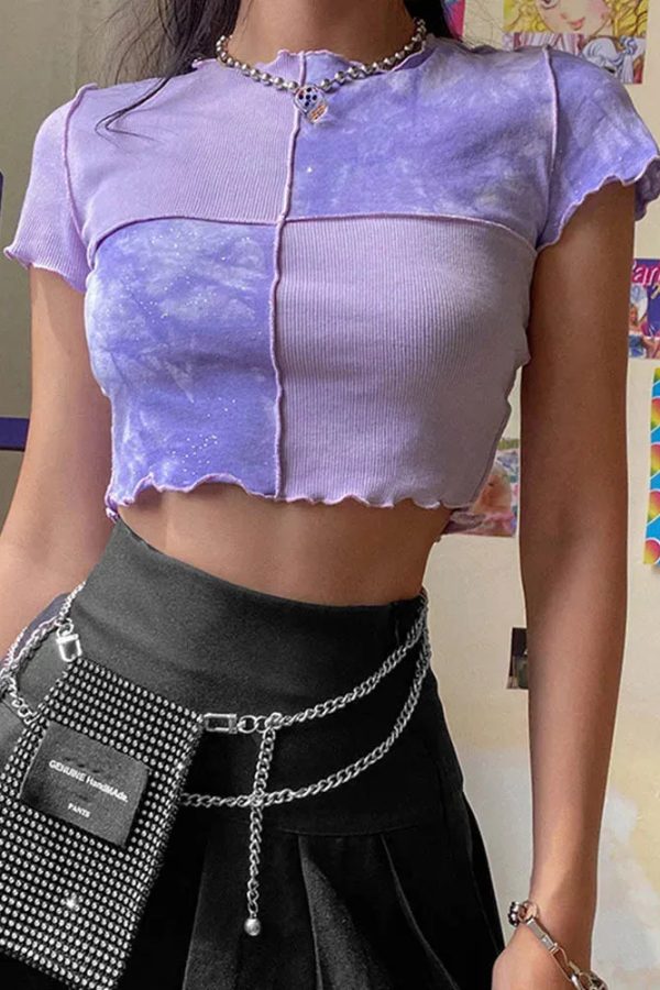 Patchwork Crop Top