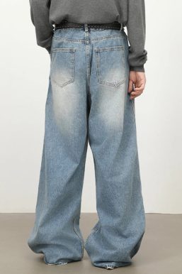 Patchwork Wide Jeans