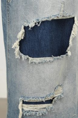 Patchwork Wide Jeans