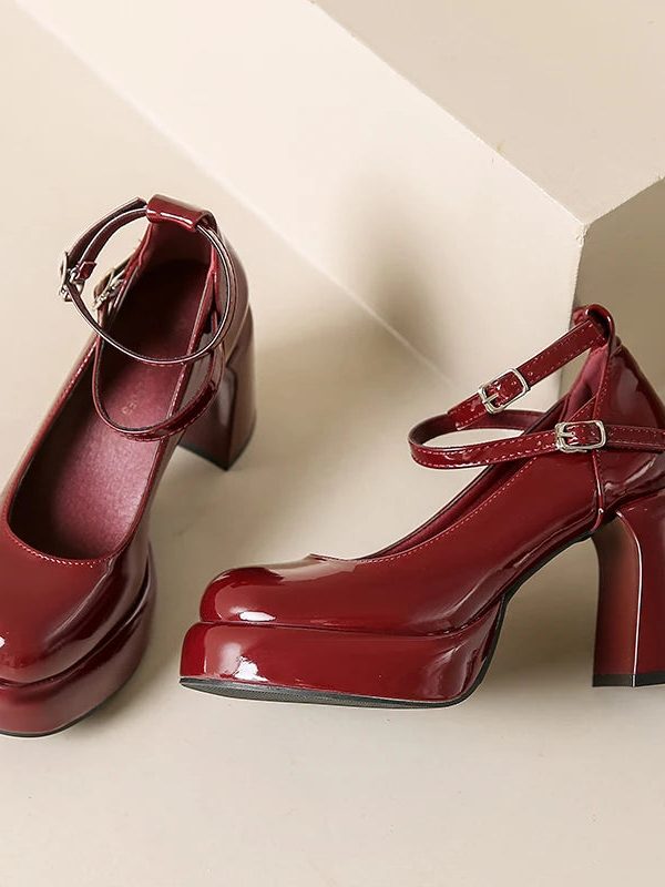 Patent Leather Mary Jane High Heels
