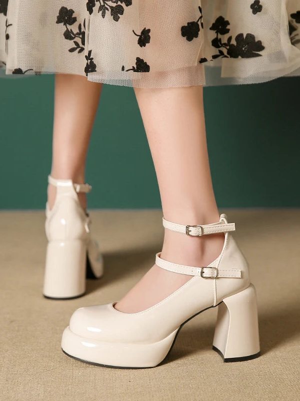 Patent Leather Mary Jane High Heels