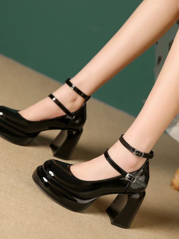 Patent Leather Mary Jane High Heels