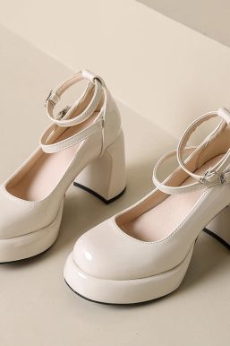 Patent Leather Mary Jane High Heels