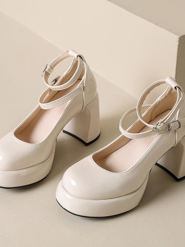 Patent Leather Mary Jane High Heels