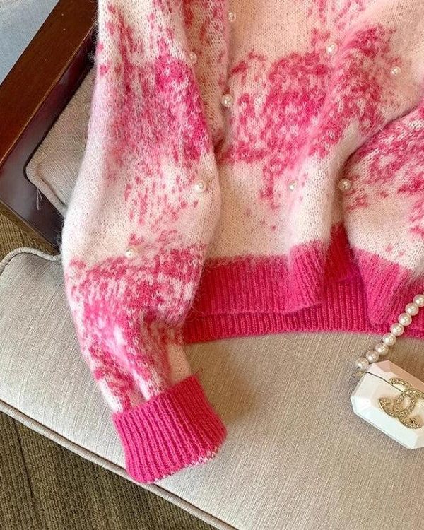 Pearl Beaded Soft Touch Knitted Sweater