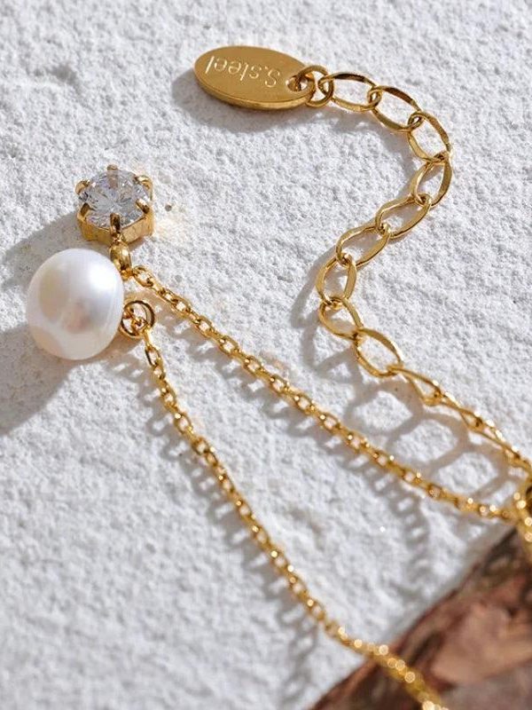 Pearl & Diamond Necklace