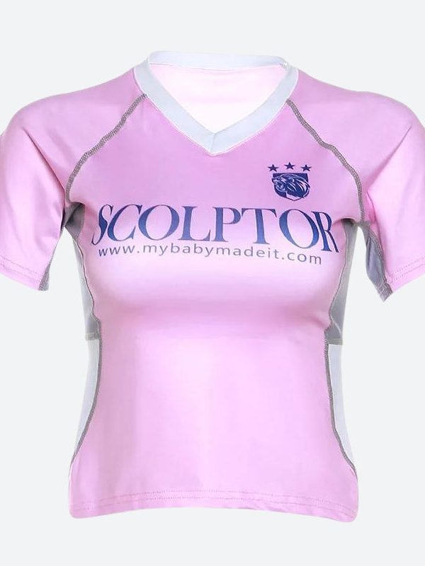 Pink Jersey Top