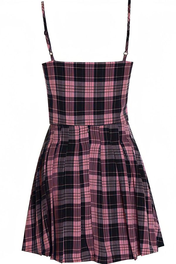 Pink Mini Skirt & Crop Top Two Piece Set