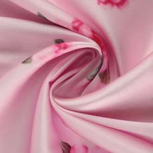 Pink Rose Satin Maxi Dress