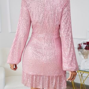 Pink Sequin Dress