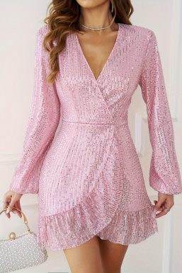 Pink Sequin Dress