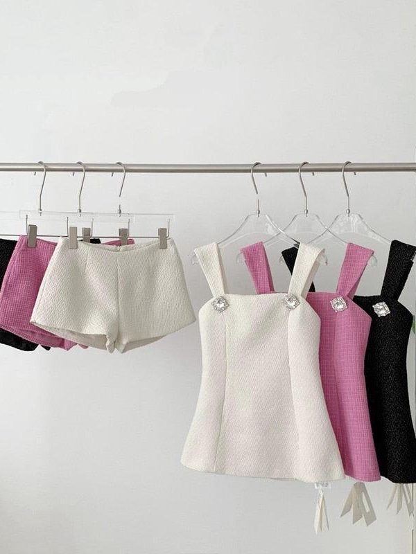 Pink Top & Shorts Two Piece Set