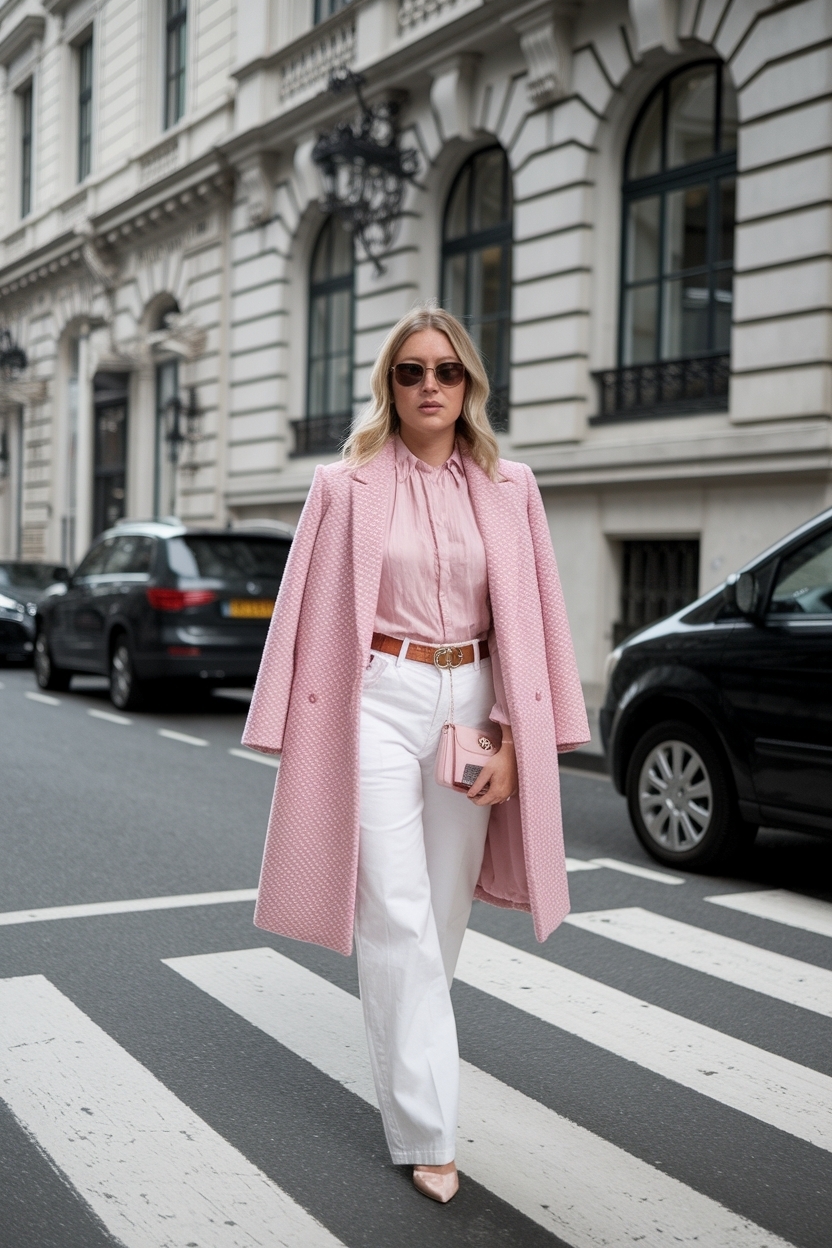 Pink and White Outfit Ideas for a Soft Feminine Vibe outfit idea