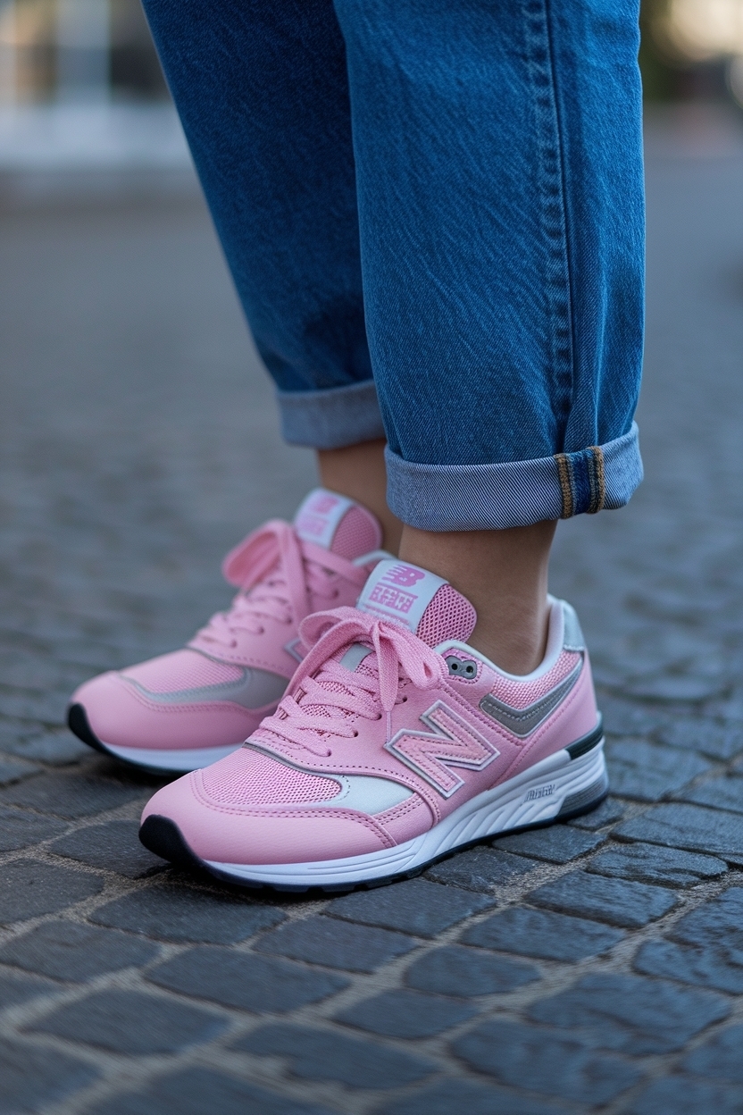 Pink New Balance Shoes Outfit for Playful Vibes outfit idea