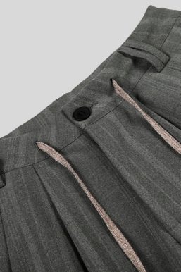 Pinstripe Drawstring Pants