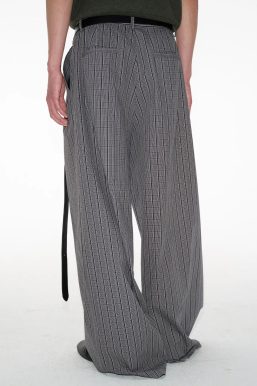 Pinstripe Wide Leg Pants