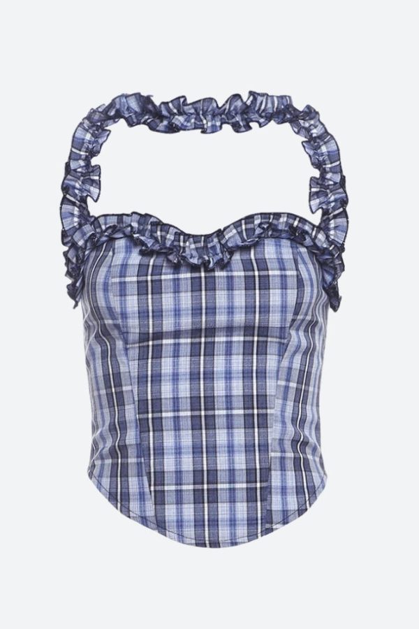 Plaid Corset Top