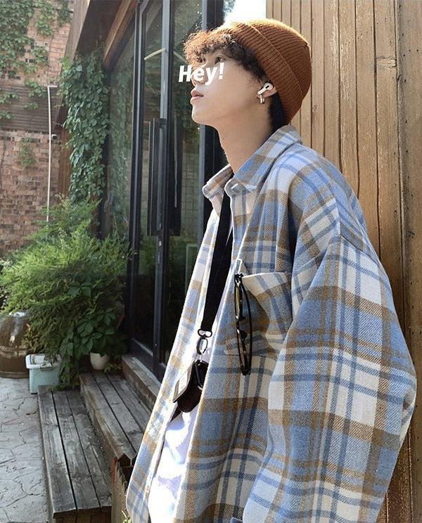 Plaid Flannel Men Shirt