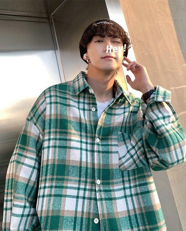 Plaid Flannel Men Shirt