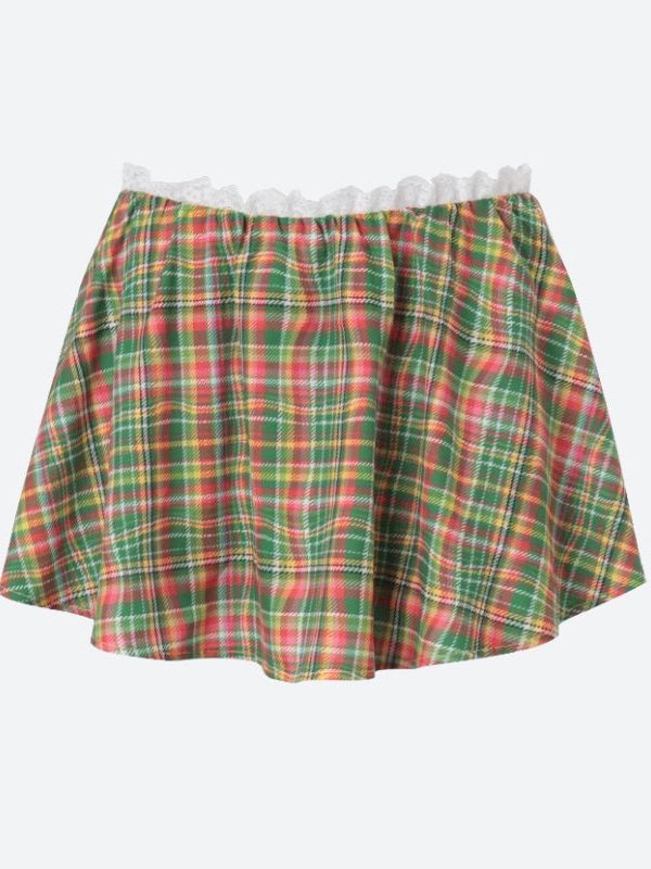 Plaid Mini Skort