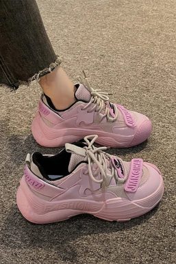 Platform Lace Up Sneakers