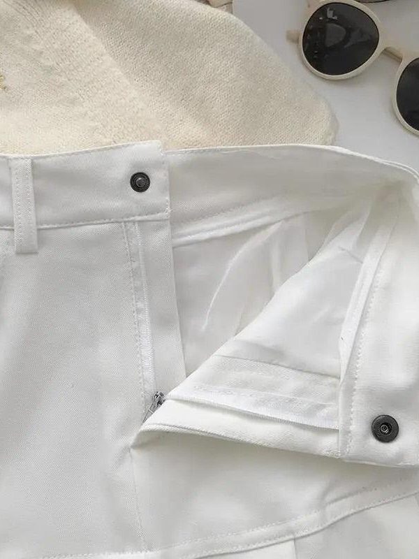 Pleated College Mini Skirt