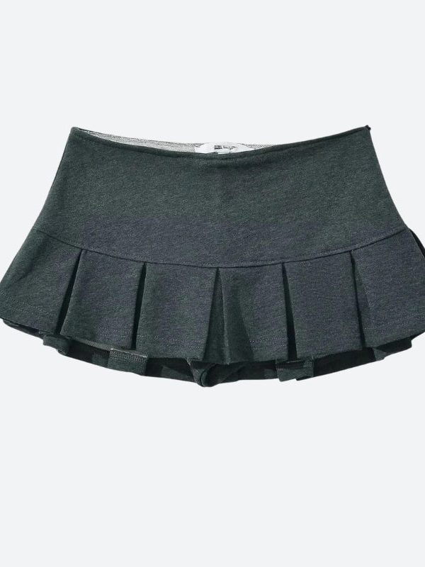 Pleated Micro Mini Skort