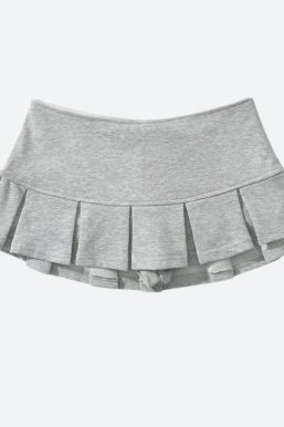 Pleated Micro Mini Skort