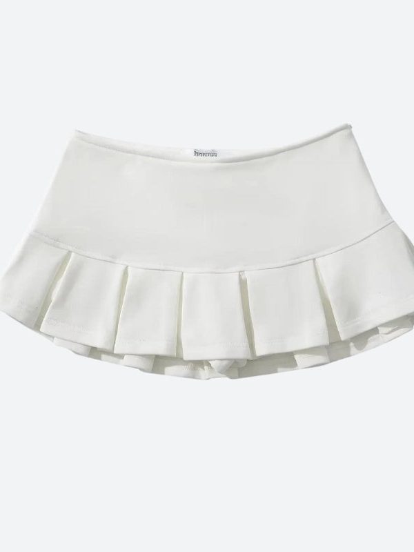 Pleated Micro Mini Skort