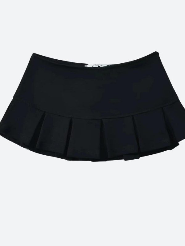Pleated Micro Mini Skort