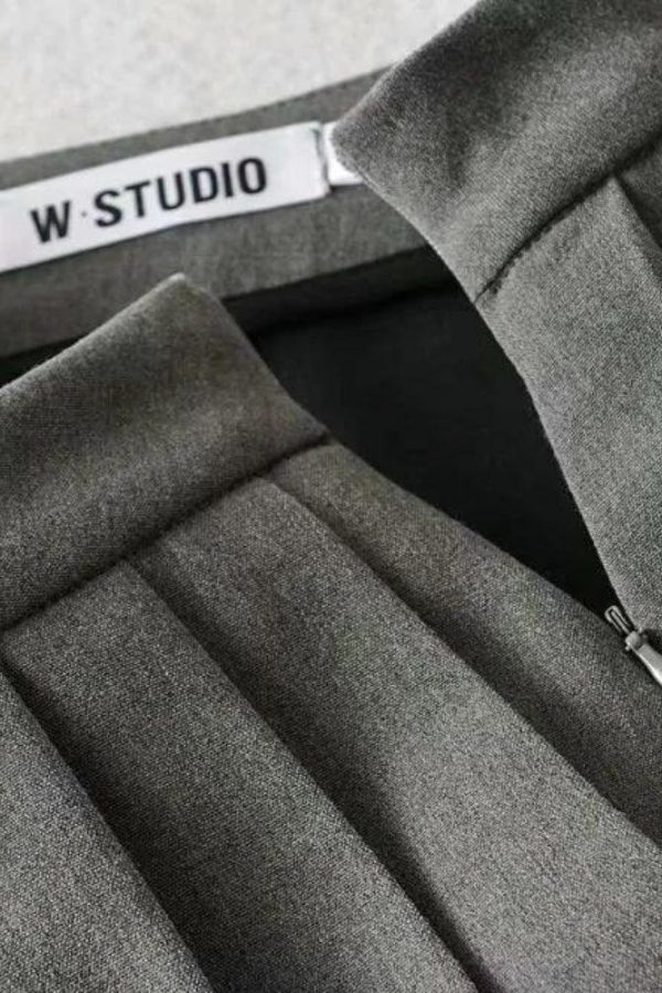 Pleated Mini School Skort