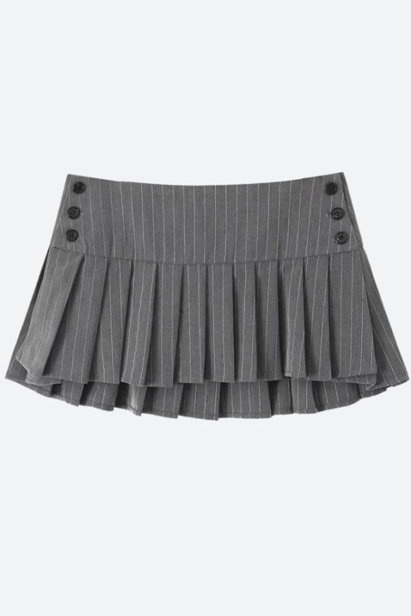 Pleated Mini Skirt