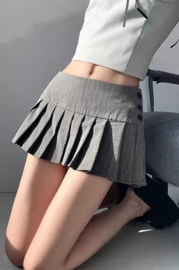 Pleated Mini Skirt