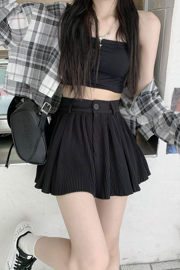 Pleated Mini Skort