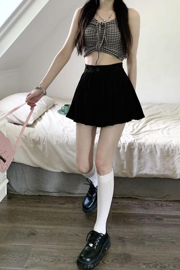 Pleated Mini Skort