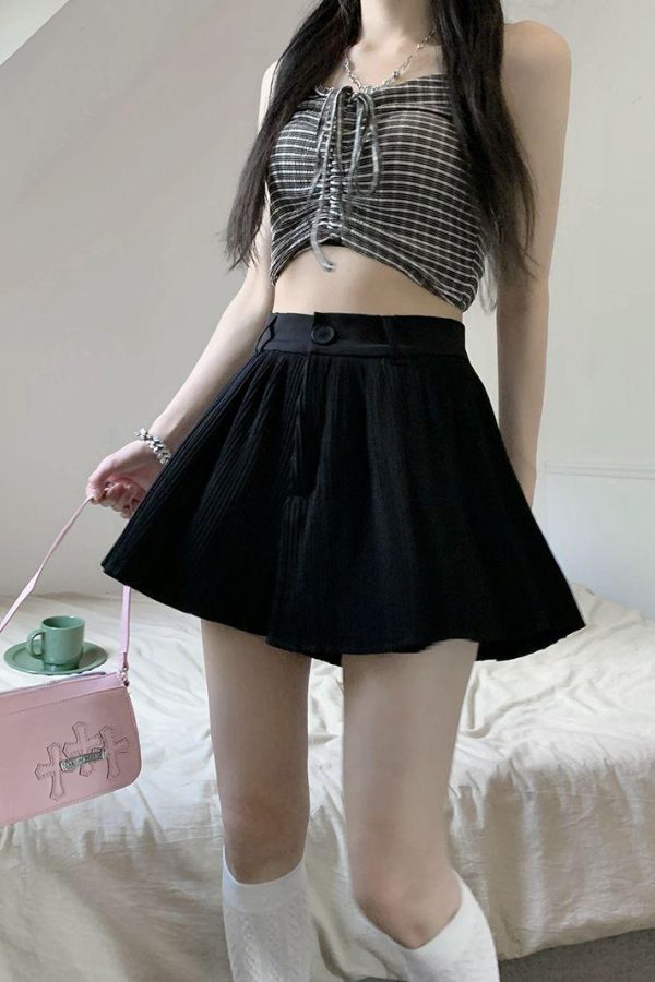 Pleated Mini Skort