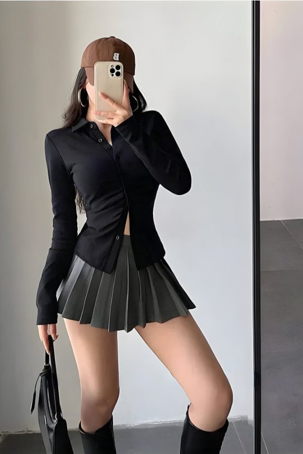 Pleated Tennis Mini Skirt