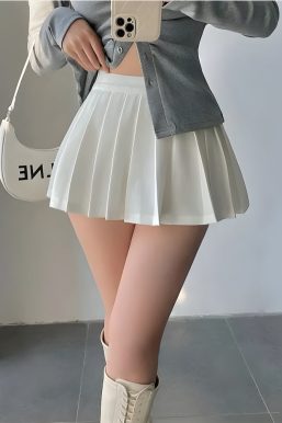 Pleated Tennis Mini Skirt