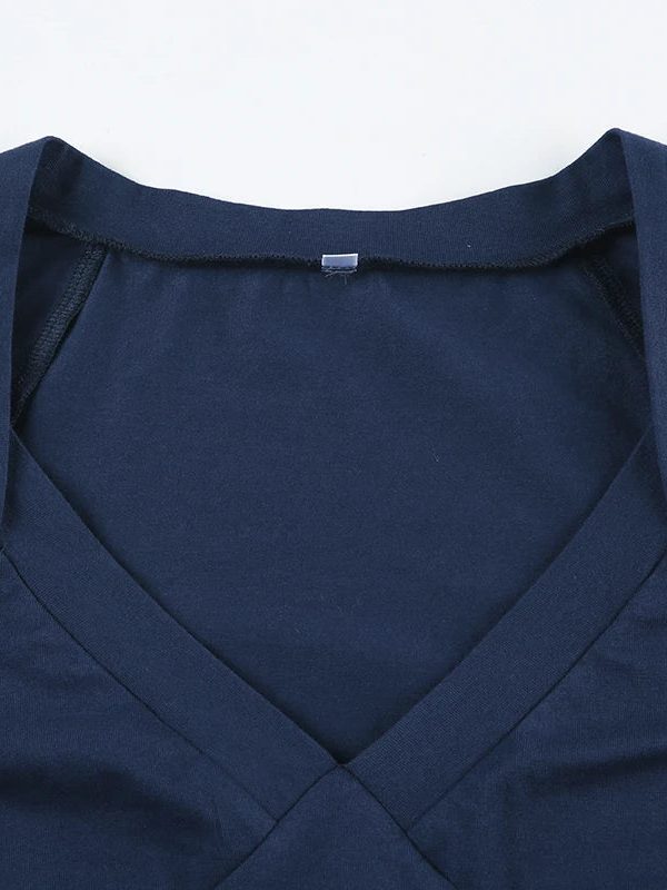 Plunge Tie Back Top