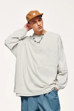 Pocket Layered Sweatshirt