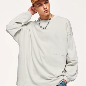 Pocket Layered Sweatshirt