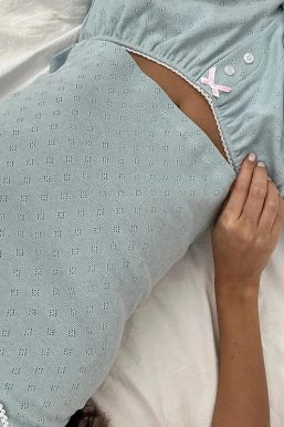 Pointelle Two Piece Pajama Set