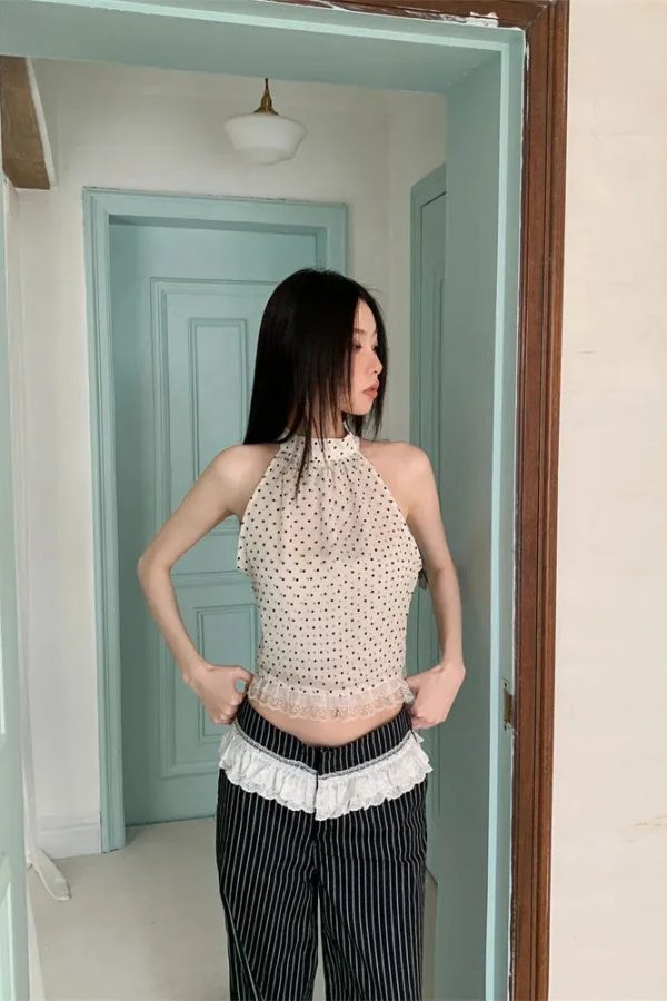 Polka Dot Halter Top